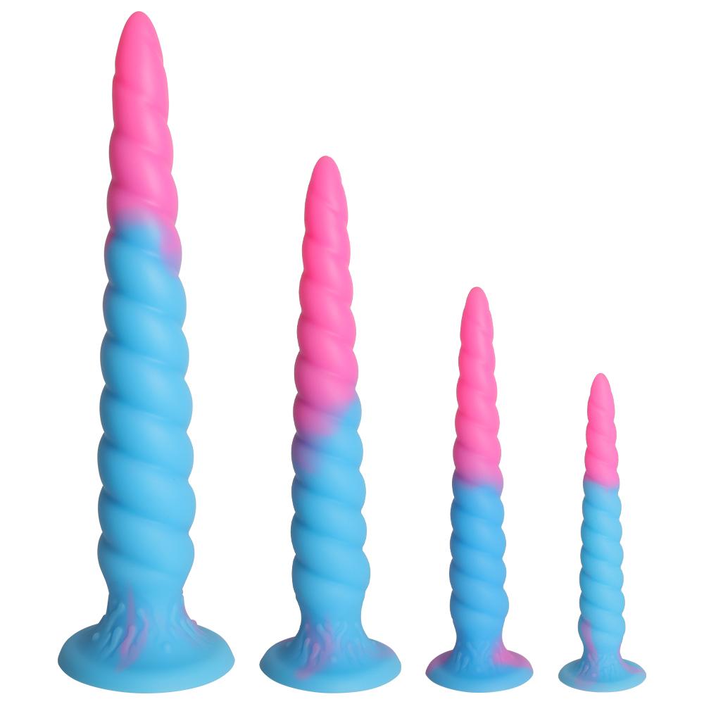 Super dlouhý svítící anální kolík anální dilatátor FairyKiss dámská hračka anální sexuální hračky pro dospělé barevné unisex S/M/L/XL