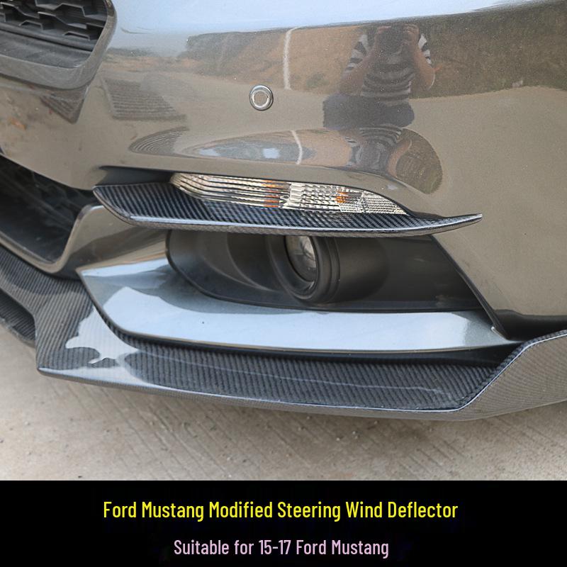 Carbon Fiber Wind Knife Turn Signal for 15-17 Ford Mustang