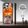 Cute Pet Cat memes Phone Case For iPhone17,16,15,14,13,12,11 Plus,Pro Max, New Magnetic Wireless Charging
