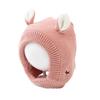 Winter fleece thickened children's baby rabbit ears ear protection baby boys and girls knitted hat cute wool hat