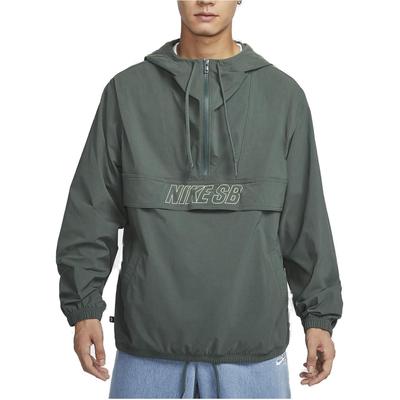 Nike SB Letter Print Versatile Casual Hooded Long Sleeve American Sweatshirt Unisex Sweatshirt Green FV7344-338