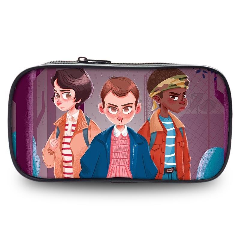 Geräumiges Federmäppchen aus Oxford-Material Stranger Things für Schüler Universelles Geschlechtsdesign