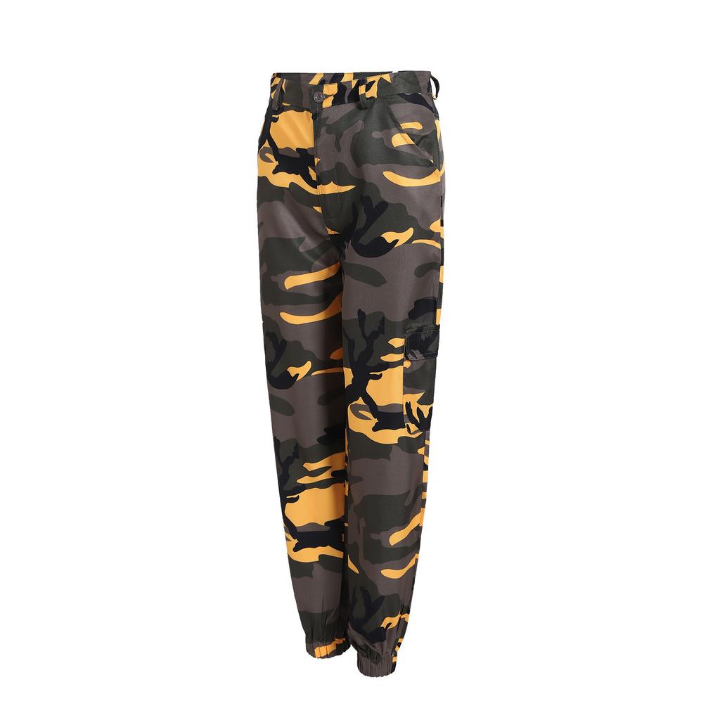 Pantalon Décontracté Ample Pantalon Jogger d'Extérieur Femme Pantalon Cargo Grande Taille