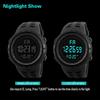 Men's Electronic Watch Large Screen Sports Multi-function Cold Light Student Watch
