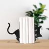 Decorative Cat Bookend Black Cat Book Organizer Animal Ornament Decoration Figurine for Kids Room Shelves Table Home Living Room