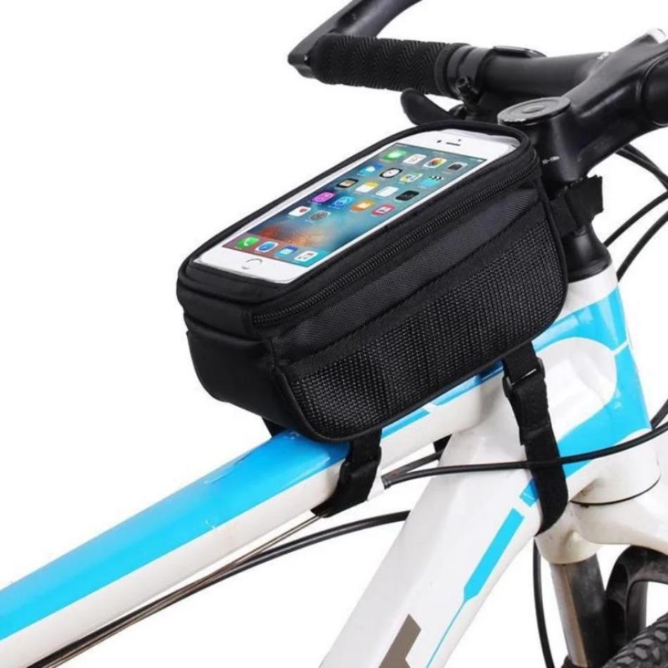 1 Pcs RTS Durable Outdoor Road Bicycle Waterproof Mobile Phone Bag Touch Screen Front Bag for Mountain Bike & Cycling