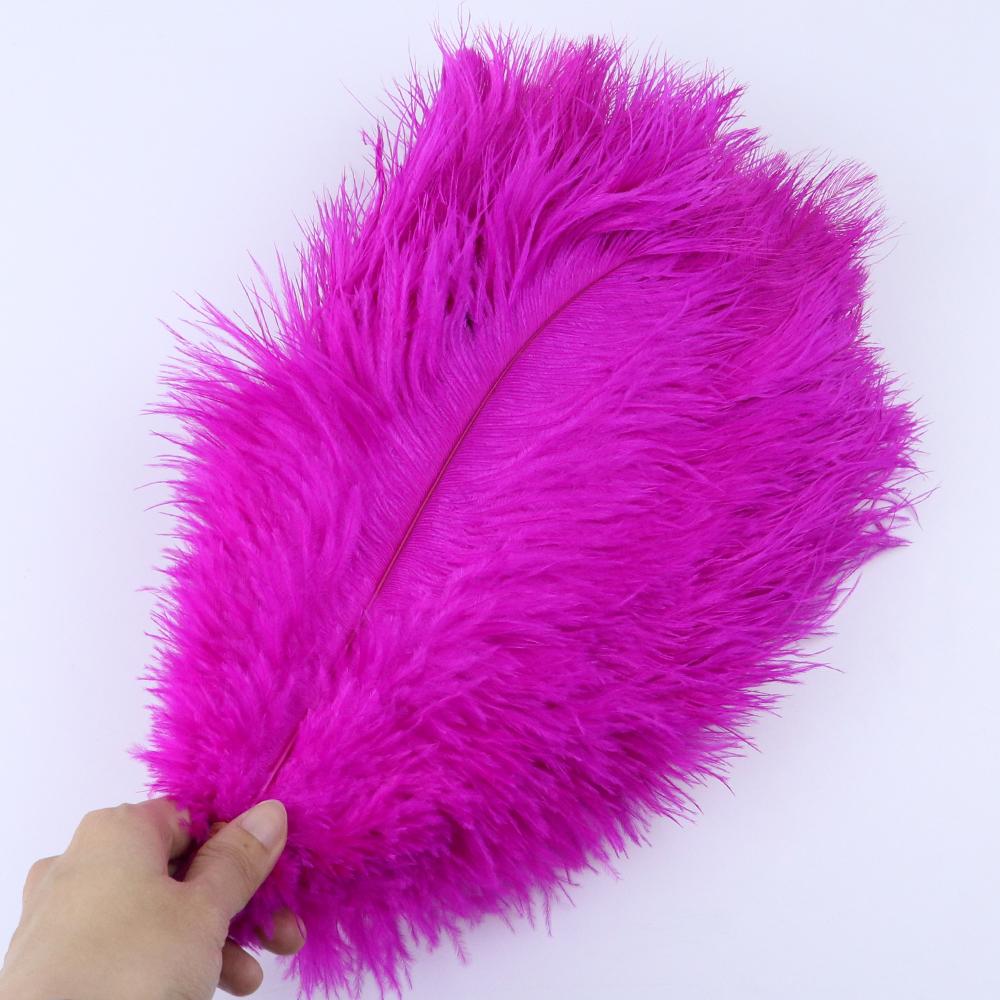 10Pcs Green Ostrich Feathers for Crafts 15-35cm Handicraft Accessories DIY Plume Starry Wedding Mask Handmade Centerpieces Decor