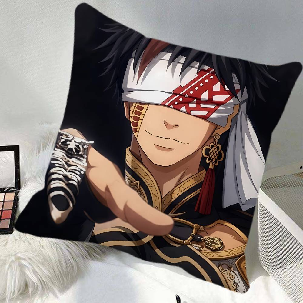 Anime Qin Shi Huang Pillow Case Square Pillow Bedroom Sofa Leisure Comfort Cushion Car Home Decoration