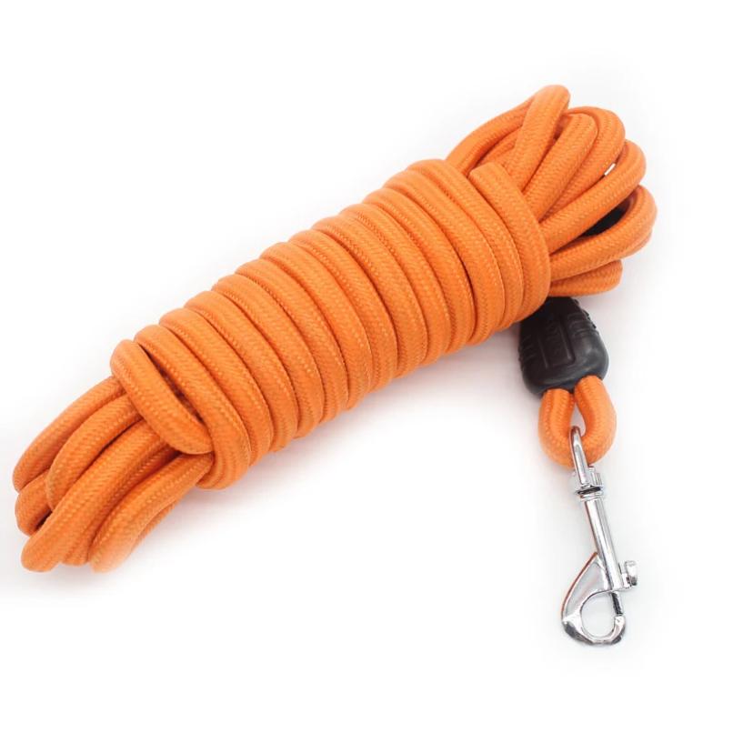 5M/10M/15M lange Hundeleine aus Seil – strapazierfähige Hundeleine aus Nylon für das Agility-Training mit Rückruffunktion für mittelgroße und große Hunde