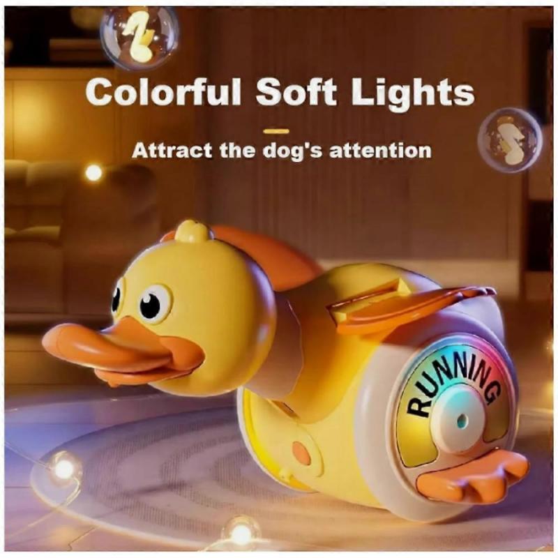 Crawling Duck Dog Toys, Interactive Dancing Duck Toys with Music Sounds & Lights