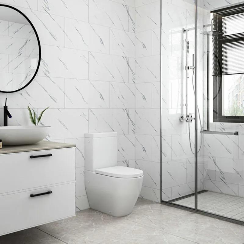 60X30cm Vinyl Self-adhesive Tile Wall Sticker Waterproof Sticker for Bathroom Livingroom Decor for Wall Wallpaper Kitchen