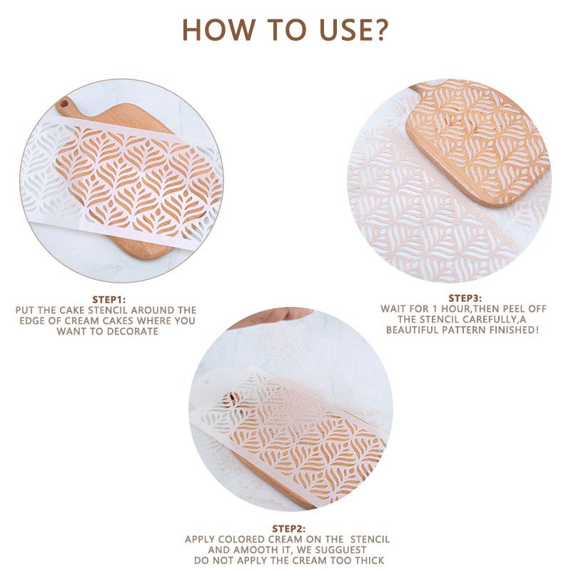 Fondant Cake Mesh Stencil Stamps Stencils Embossing For Decorating Tool Plastic Spray Mold Cookies Chocolate Drawing Painting
