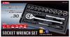Socket Wrench 30 To E-Value Set, Pairs, 6.35mm 12.7mm Drive, ESR-2430M