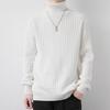 Men's High Neck Korean Style Thickened Wool Sweater - Trendy and Warm Knitwear for Autumn/Winter