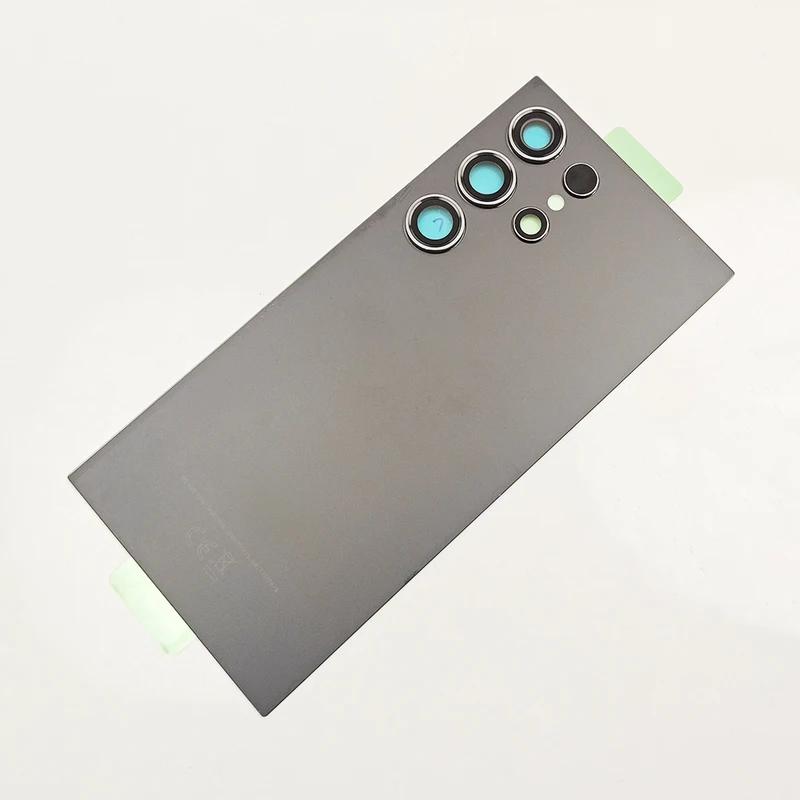 

Задня скляна кришка для Samsung Galaxy S24 Ultra 5G, Заміна задньої кришки, Жорстка кришка акумулятора, Задня кришка корпусу з клеєм S24 Ultra Black