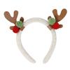 Reindeer Antler Shape Hair Hoop Teens Women Photoshoots Hair Holder Christmas Cosplay Party Headband with Sequins