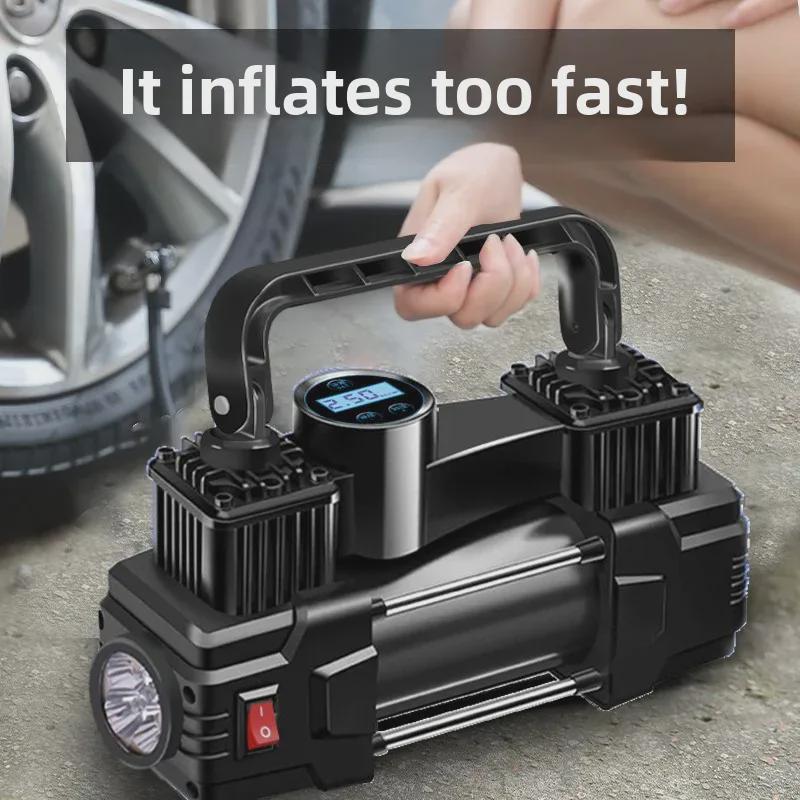 Digital Display Portable Mini Smart Electric Car Tire Air Pump with Lighting