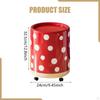 Trash Can with Wheels Garbage Bin Household Versatile Creative Dustbin Wastebasket for Bedroom