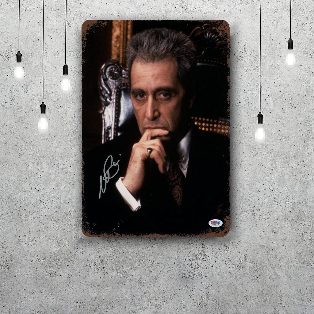 Corleone al pacino Kovové cedule nástěnná dekorace Vintage plechové cedule Kapitán kovový plakát Dekorace pro Bar Pub Klub Nástěnná dekorace