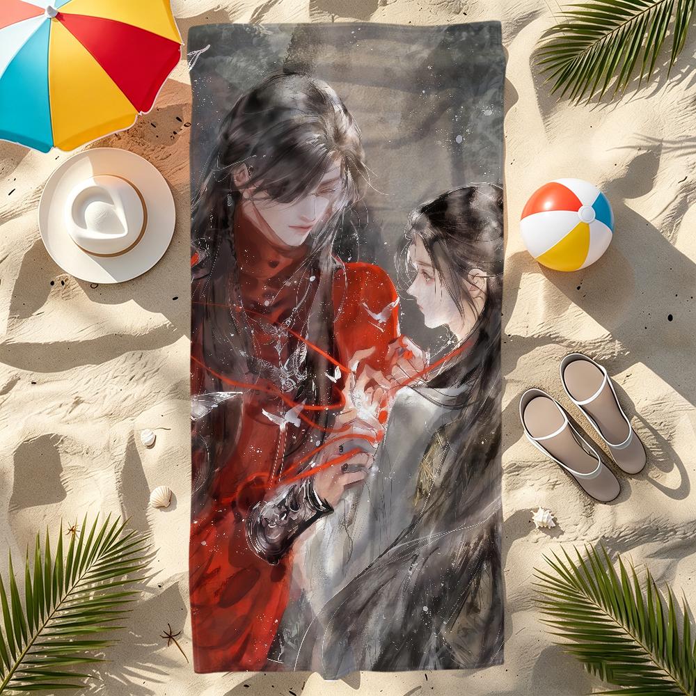 Anime H-heaven Towel Large O-officials Quick-Drying Microfiber soft Beach Towel for Travel Fitness Sauna Bathing Camping