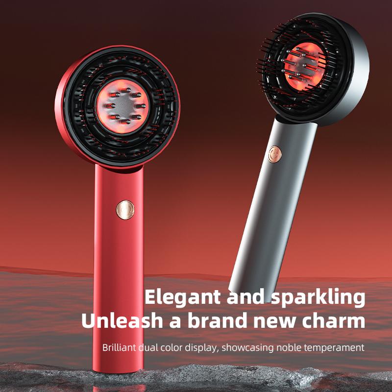 Electric Scalp Massager Hairdressing Comb Infrared Light Wave Scalp Applicator Essence Liquid Nursing Intr
