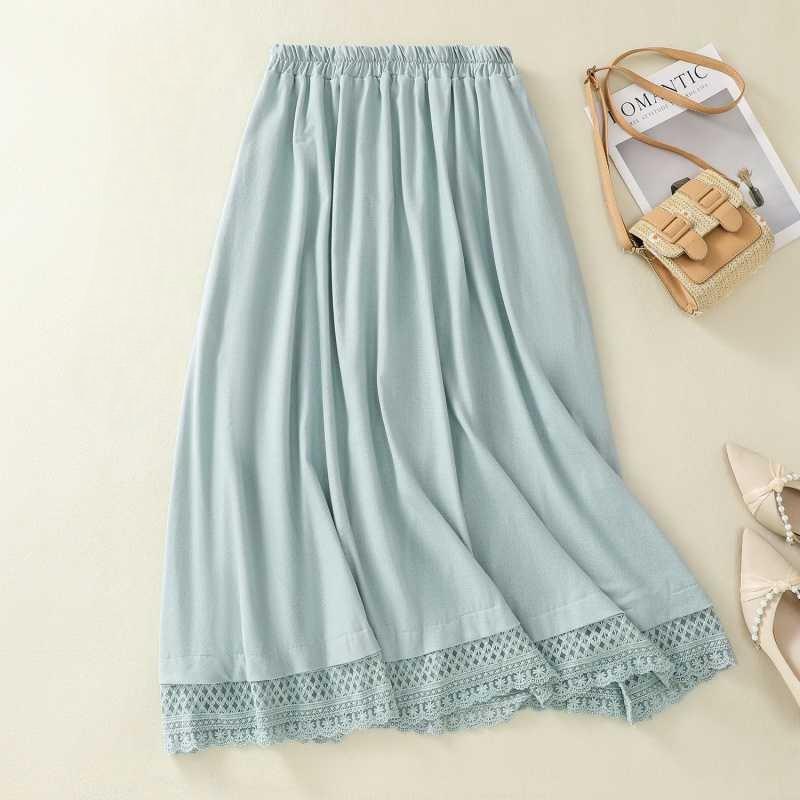 

Летняя юбка миди для женщин, А-силуэта, длинное платье 2XL светло-синий