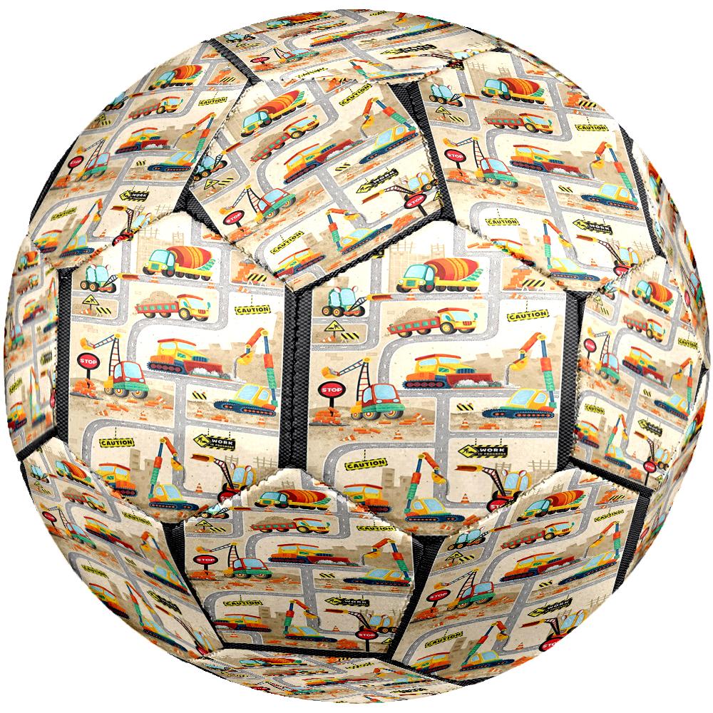 Excavator Theme Size 5 Soccer Ball, Suitable for Both Indoor and Outdoor Matches, a Gift Suitable for Everyone.