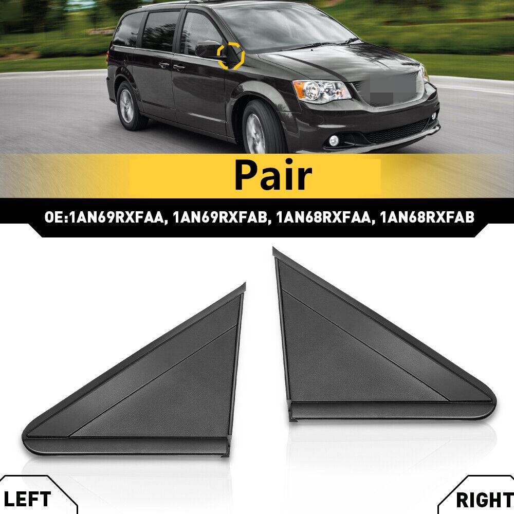 2× Mirror Corner Triangle Molding Fender For Grand Caravan Town & Country 08-20