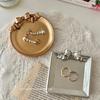 Vintage Bow Jewelry & Aromatherapy Tray: Decorative Display Plate for Ornaments & Desktop Storage