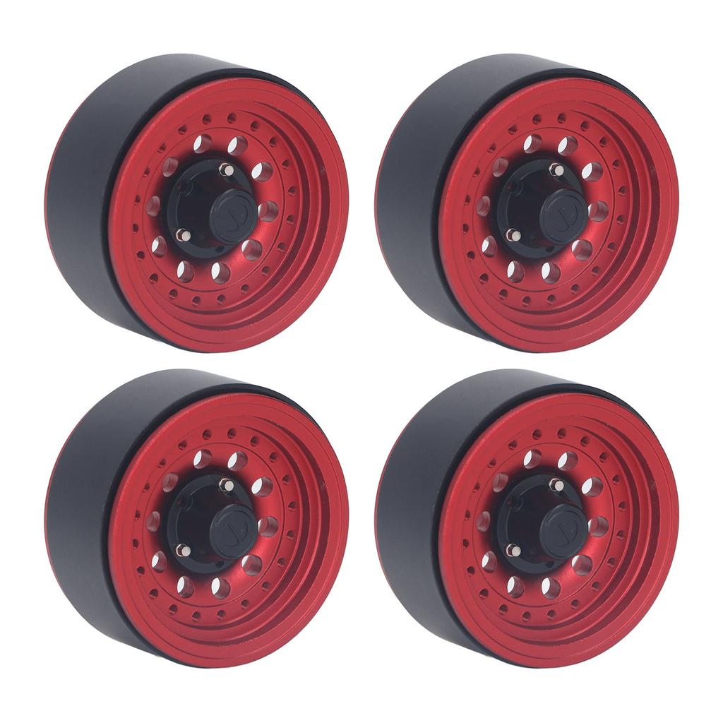 4PCS RC Beadlock Wheel Rim Set 1.9 Inch Aluminum Alloy 1 10 RC Car Wheel Hub for Axial SCX10 I II III