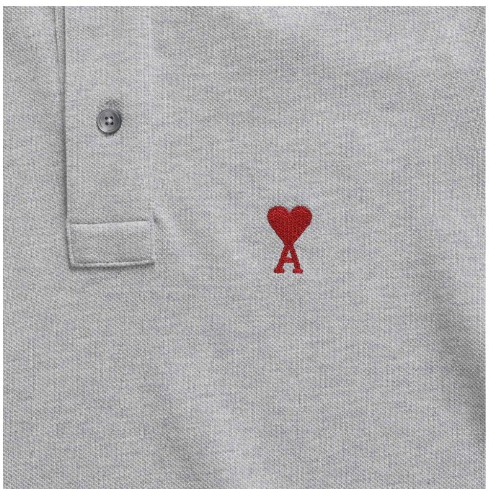 Ami Small HearT Logo Polo T shirT Unisex Bfupl001