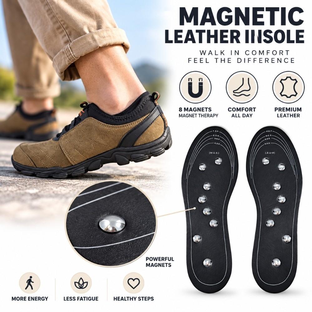 1 Pair Cuttable Magnetic Insole 8 Magnet Magnetic Massage Insole  Daily Walking Work Travel