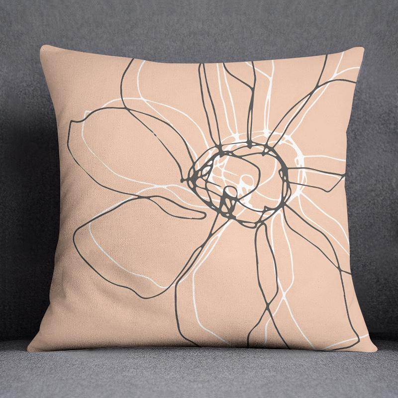 Art Abstract Design Printed Pattern Cushion Cover for Home Living Room Sofa Office Bedroom Car Decoration Pillow Cover