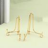 Small Gold Iron Display Stand Foldable Photo Pedestal Practical Craft Bracket  for Home