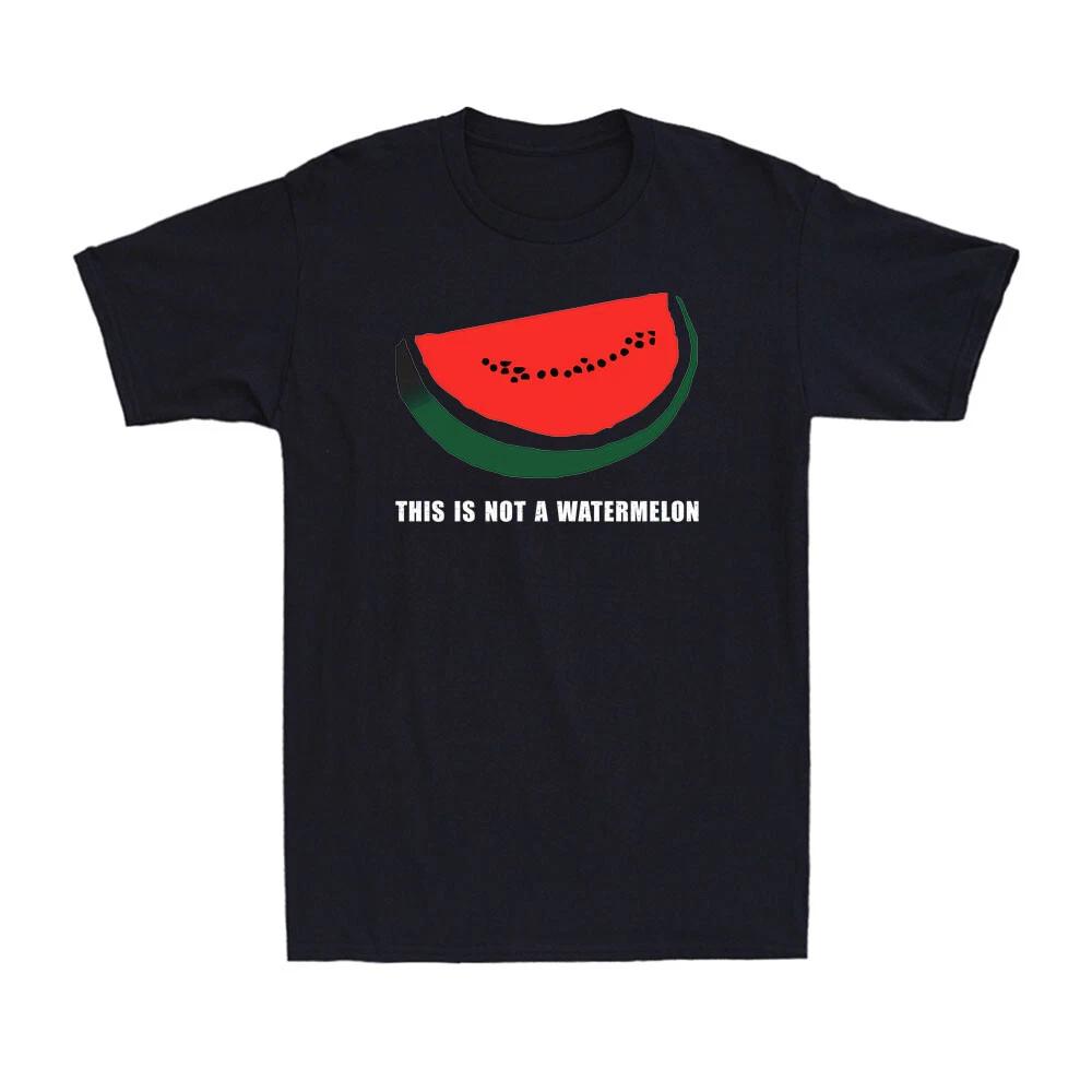 This is Not a Watermelon Funny Palestine Collection Palestine Flag Men s T-Shirt S