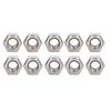 10PCS Hex Coupling Nuts 304 Stainless Steel Long Rod Coarse Hex Connection Nut M10 Thread