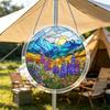 Acrylic Jigsaw Puzzle Suncatcher Kit, Stained Glass Style DIY Window Hanging Ornament for Home Decor, Gift for Women Men Mom
