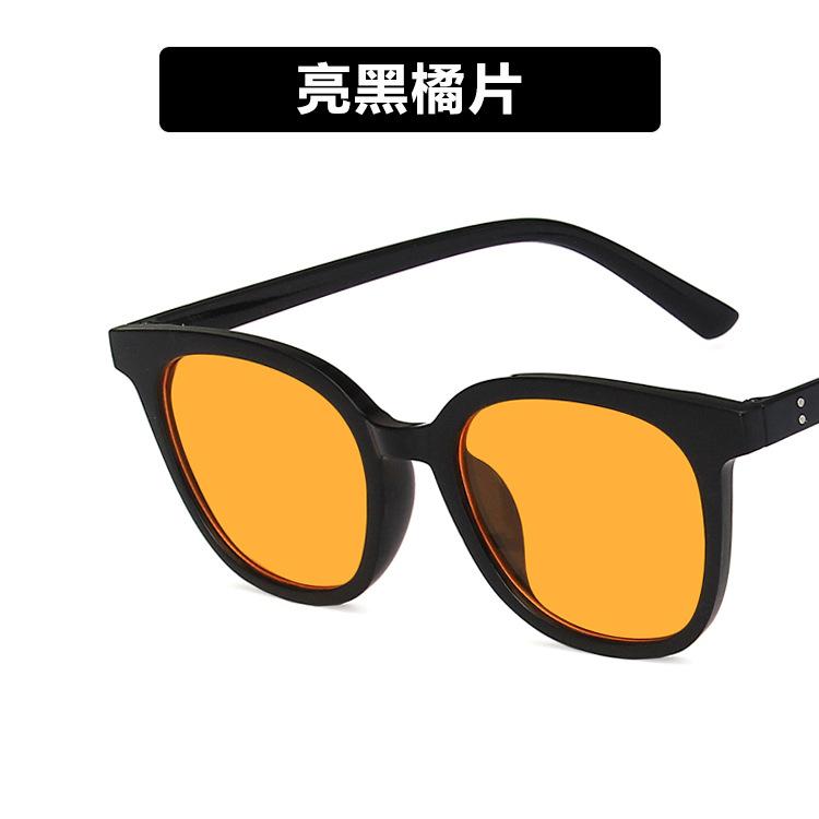 Square cat eye sunglasses women's new brown sunglasses travel street sunglasses take pictures