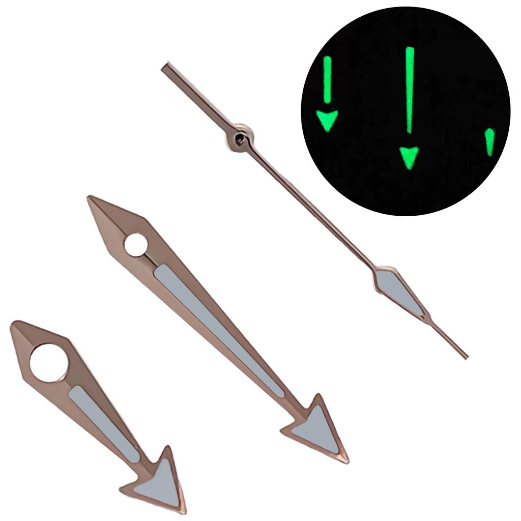 Watch Hands Fit NH34 NH35 NH36 7S26 7S36 4R35 4R36 Movement Green Luminous Silver Black Orange Gold