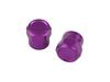 POSH 001800-05 Motorcycle Supplies, Full Billet Air Valve Cap, Short Design, Pack of 2, Blueberry