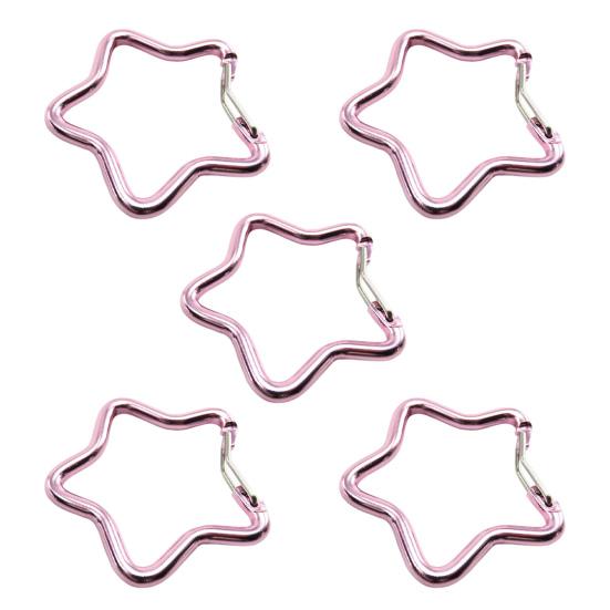 5 stk Femspissstjerneformet Karabinkrok Kraftig Aluminiumslegering Bærbar Lettvekt Utendørs Camping Klatring Snapkrok Klemme Hengende Spenne