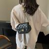 Popular chain spring and summer messenger bag women's fashion niche small square bag high-end diamond bag