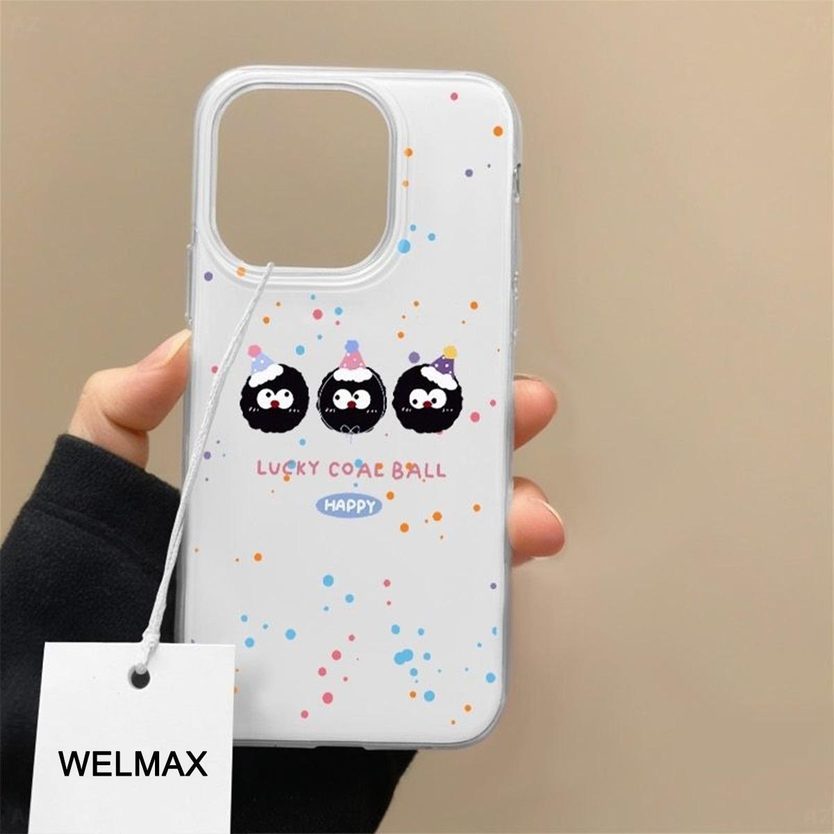 

Creative Cartoon Transparent IMD Mobile Phone Protective Case for Apple Oppo Mobile Phone Case for Vivo Summer Cooling Magnetic Suction For iPhone 16PROMAX