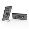 KEYSION Shockproof Armor Case for POCO F6 Pro Soft Silicone+PC Upright Metal Ring Stand Phone Cover for Xiaomi POCO X6 Pro 5G