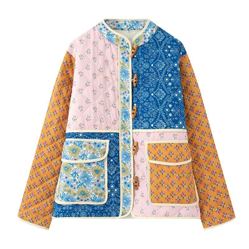 ZA European Style Women s Autumn/Winter Fashion Printed Cotton Clothing Large