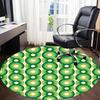 1pc Green Circles Pattern Chair Carpet for Office - Durable, Ideal for Chair Mats, Stylish & Functional Decorative Rug yy260203049