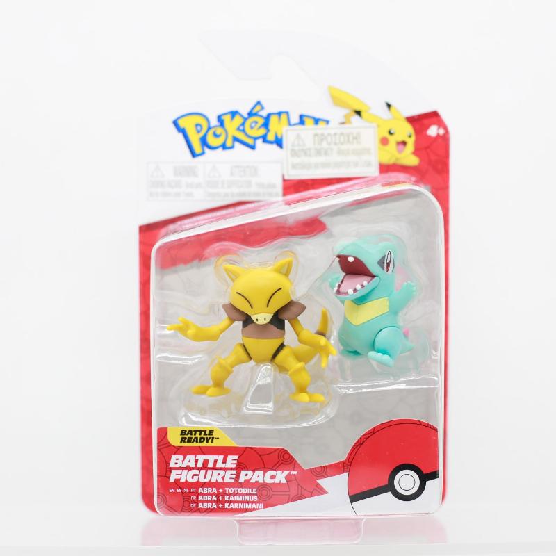 Pokemon Battle Figures Pack Litten Level Ball Eevee Friend Ball Model Totodile Alakazam Pikachu Larvitar Cyndaquil Sets Toy Present