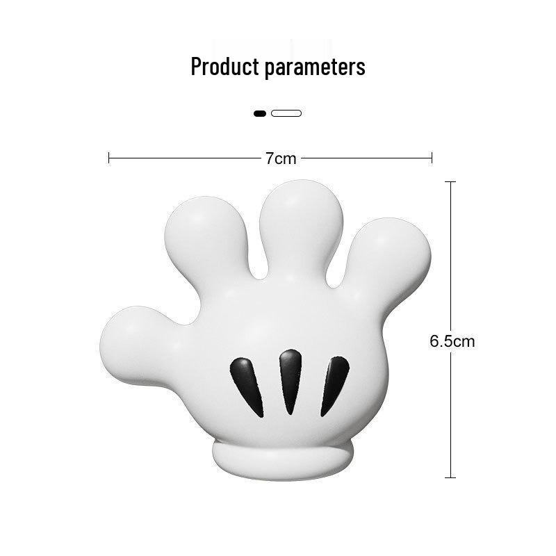 Mickey Palm Wielofunkcyjny Uchwyt na Szczoteczki do Zębów i Nawijak do Kabli z Haczykiem na Przyssawkę do Ręcznika
