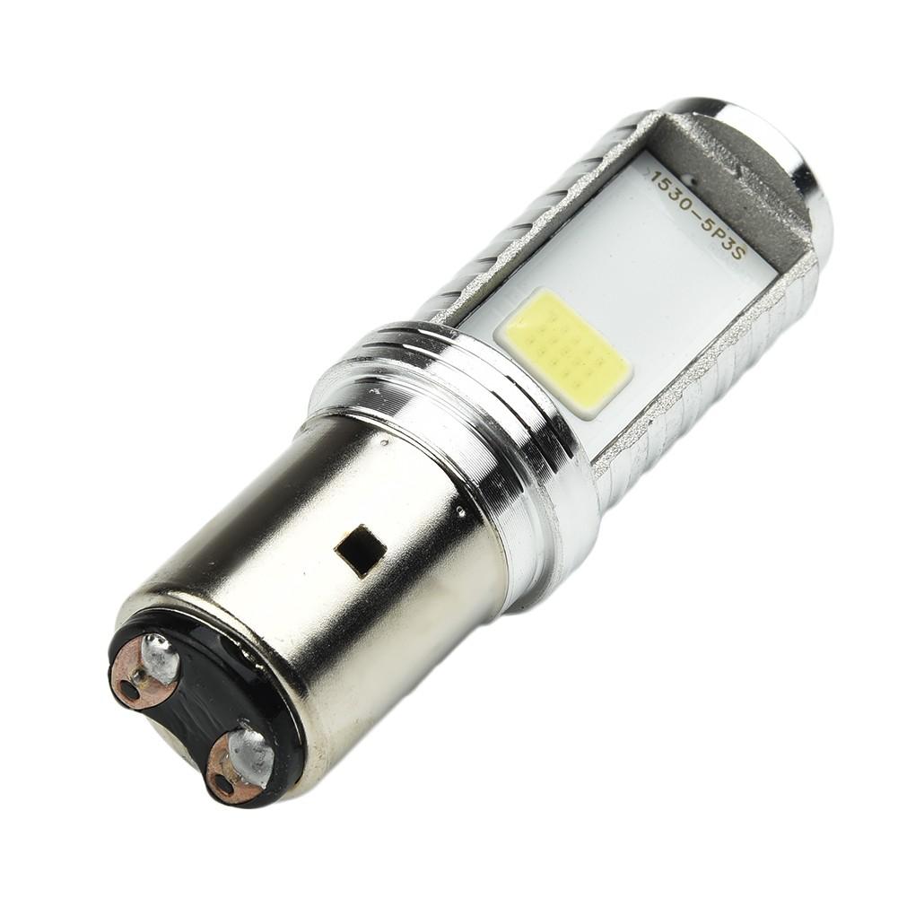 White Bulbs BA20D Headlight Bulbs 2pcs/kit 6W Conversion