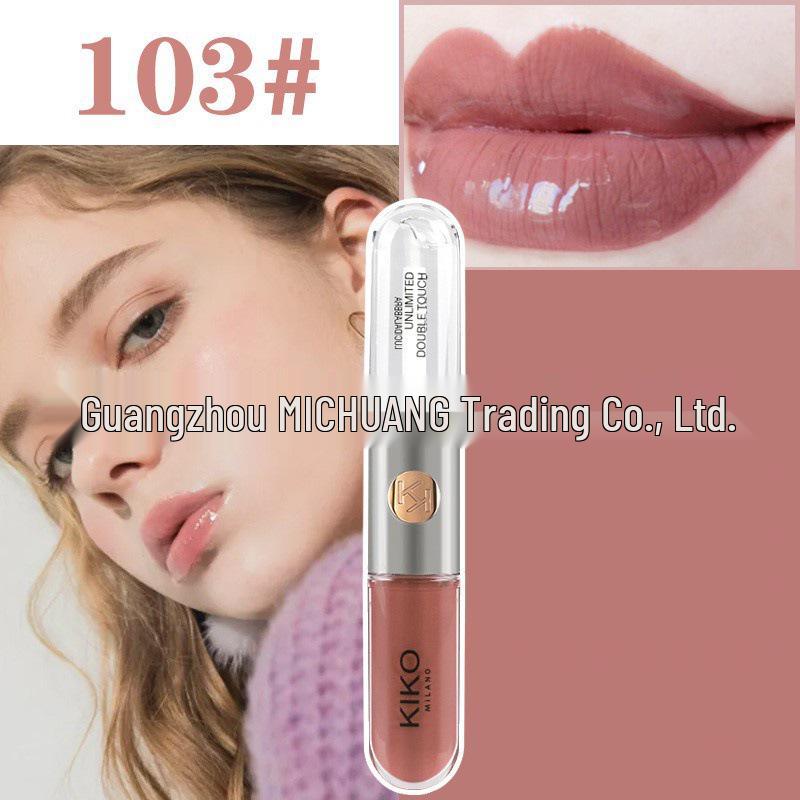 KIO 3D Lip Gloss: Single-Head 17 Lip Glaze, 19 Tint, High-Quality Watery Shine Lipstick